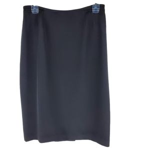 Preston & York black silk skirt size 8
